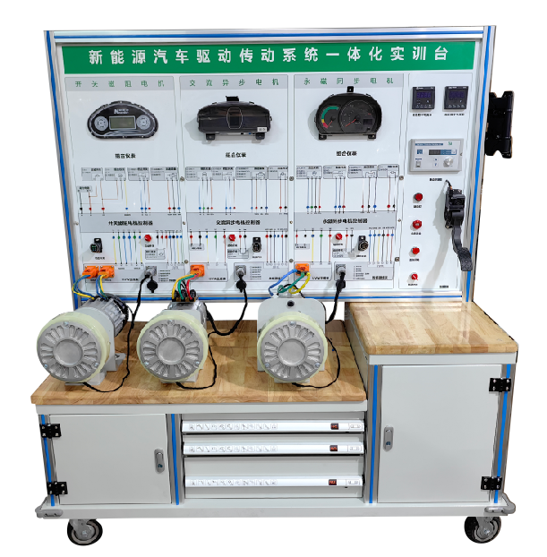 A variety of drive motor testing and debugging teaching and training platform
